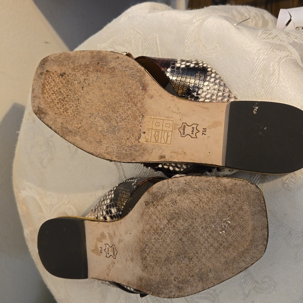 Tory Burch Black and Brown Sandals - Picture 8 of 10